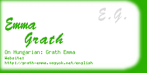 emma grath business card